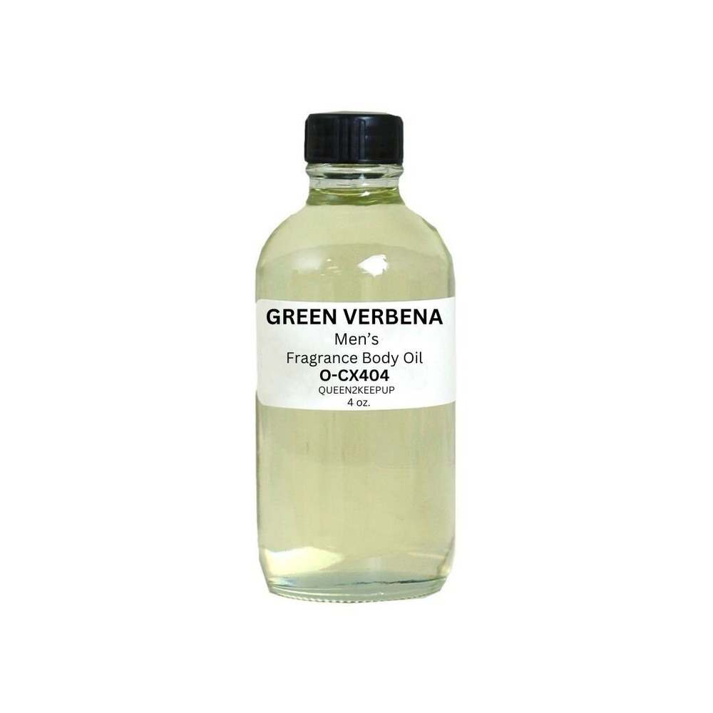 Green Verbena (Men) Body Oil 4 oz Fragrance All Natural Scent